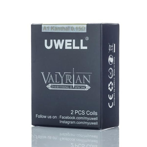 Uwell Valyrian Tank Replacement Coils (0.15ohm - 2 Pack) - Premium eJuice