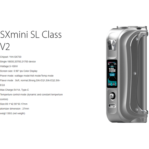 YiHi SXMini SL Class V2 - Premium eJuice