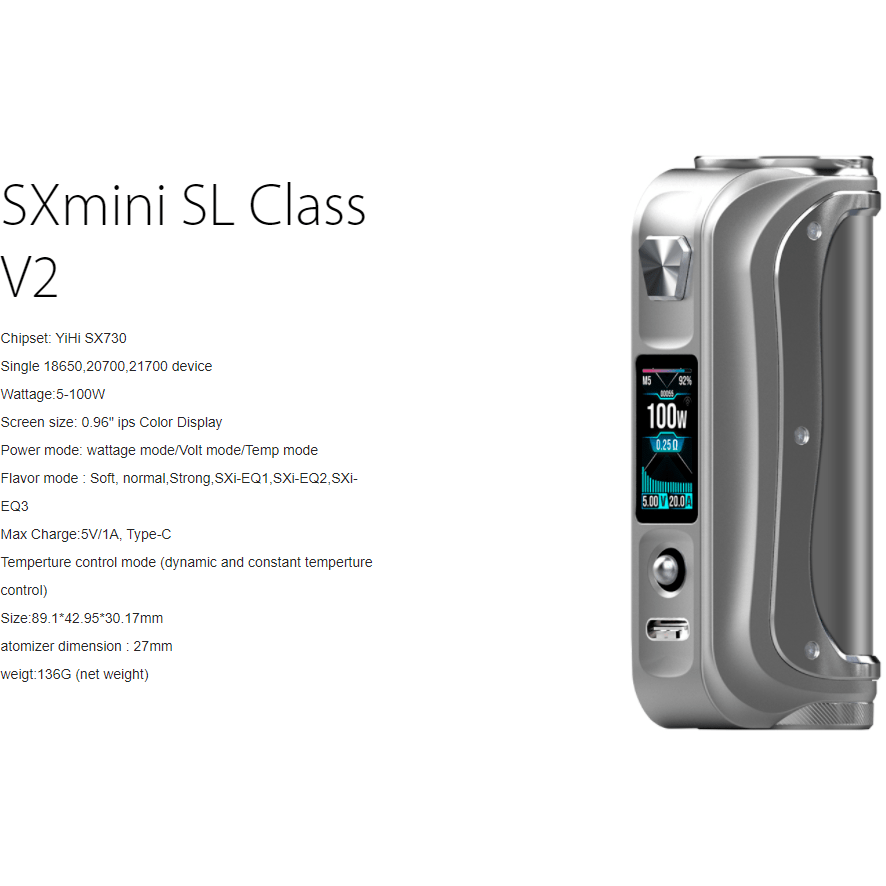 YiHi SXMini SL Class V2 (YiHi) - Premium eJuice
