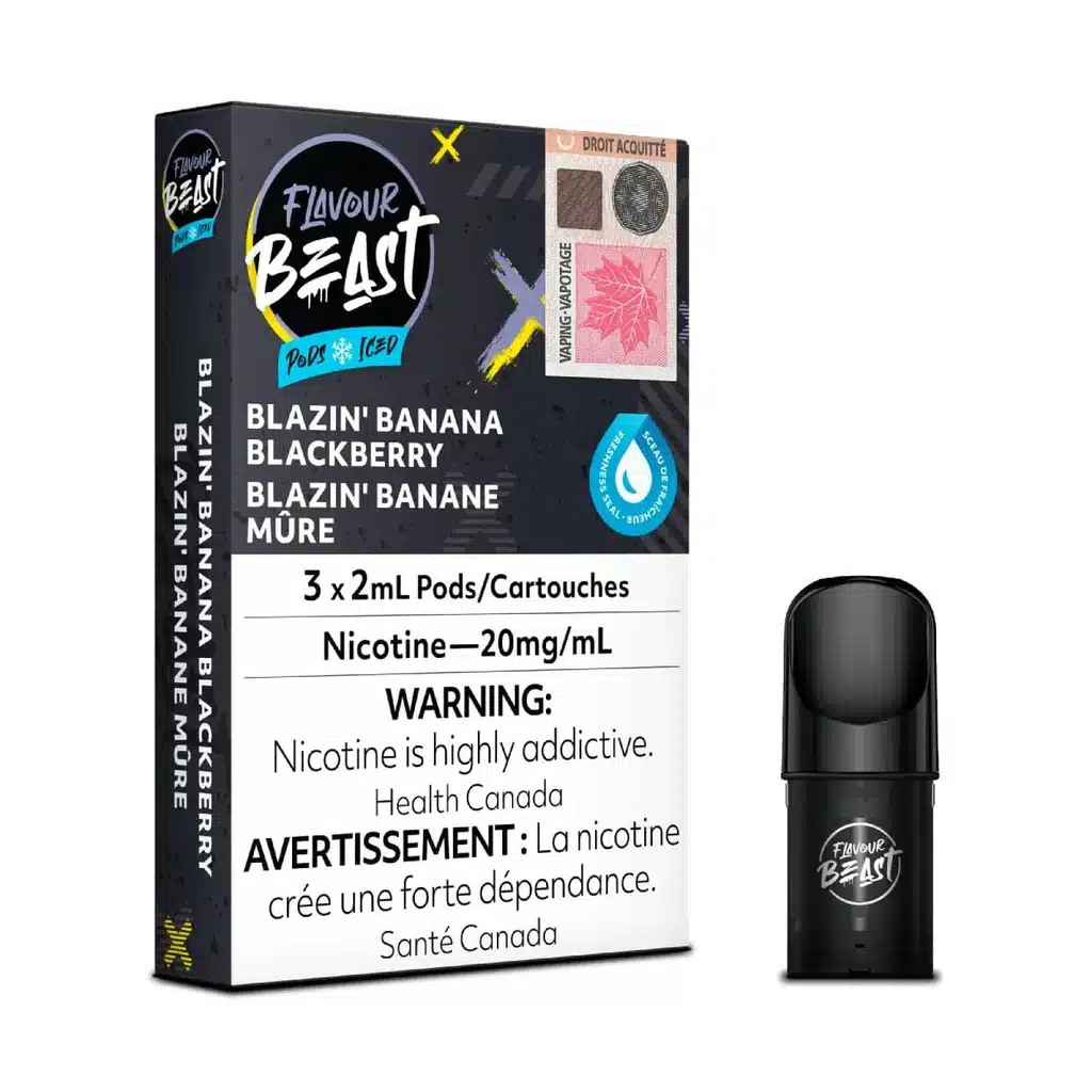 Flavour Beast Pods (STLTH) Blazin' Banana Blackberry Iced