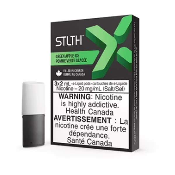 STLTH X Pods (3 Pack) Green Apple Ice