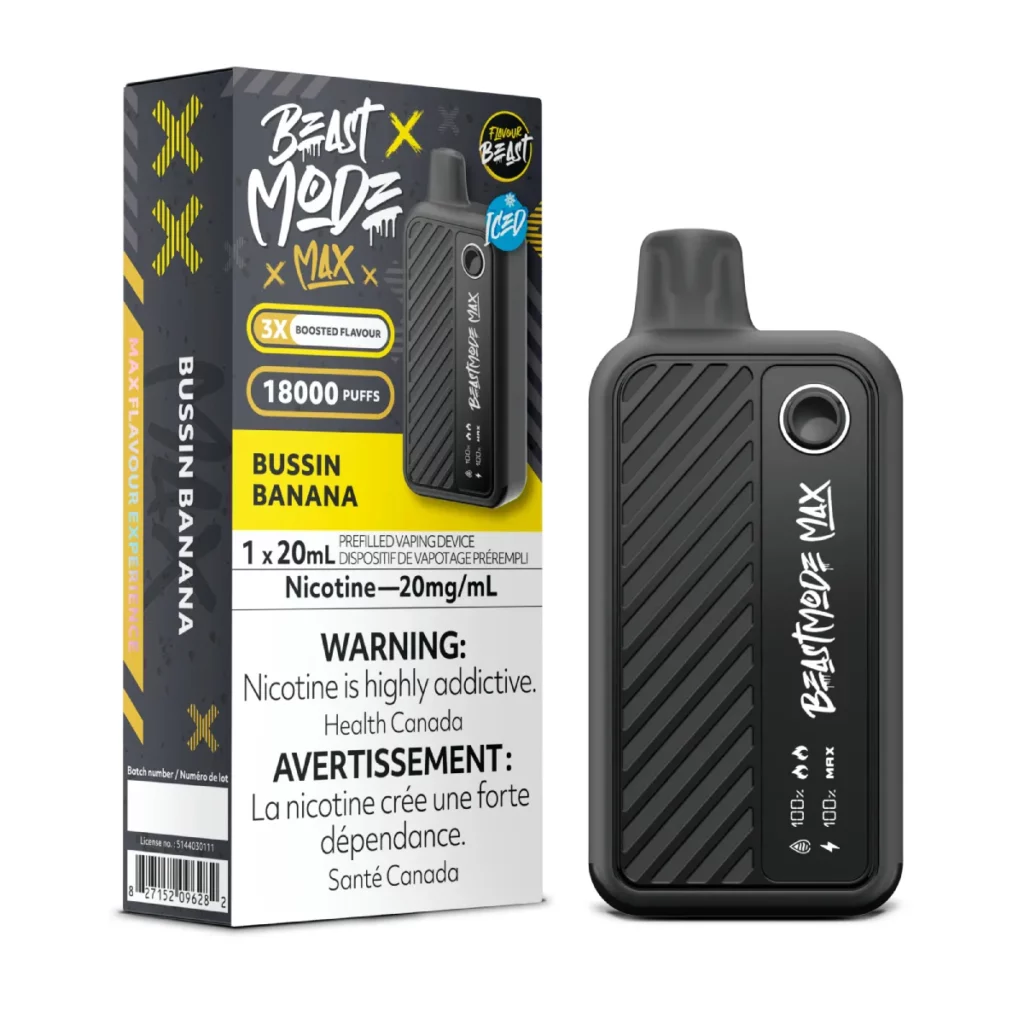 Flavour Beast Mode Max 18K Disposable Vape Bussin Banana Iced
