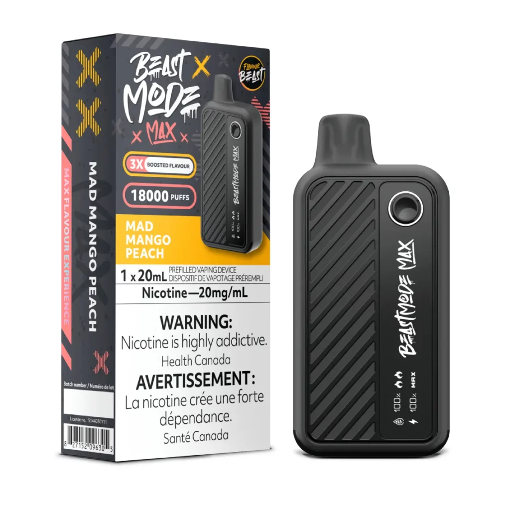 Flavour Beast Mode Max 18K Disposable Vape Mad Mango Peach