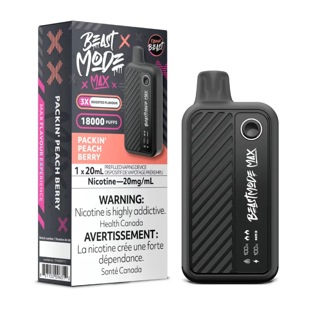 Flavour Beast Mode Max 18K Disposable Vape Packin' Peach Berry