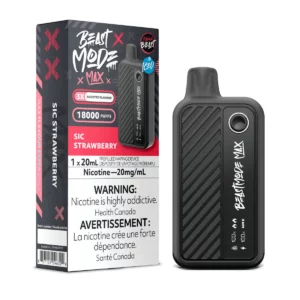 Flavour Beast Mode Max 18K Disposable Vape Sic Strawberry Iced