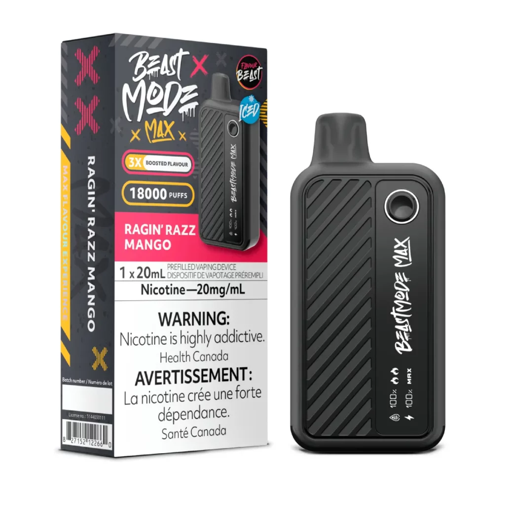 Flavour Beast Mode Max 18K Disposable Vape Ragin' Razz Mango