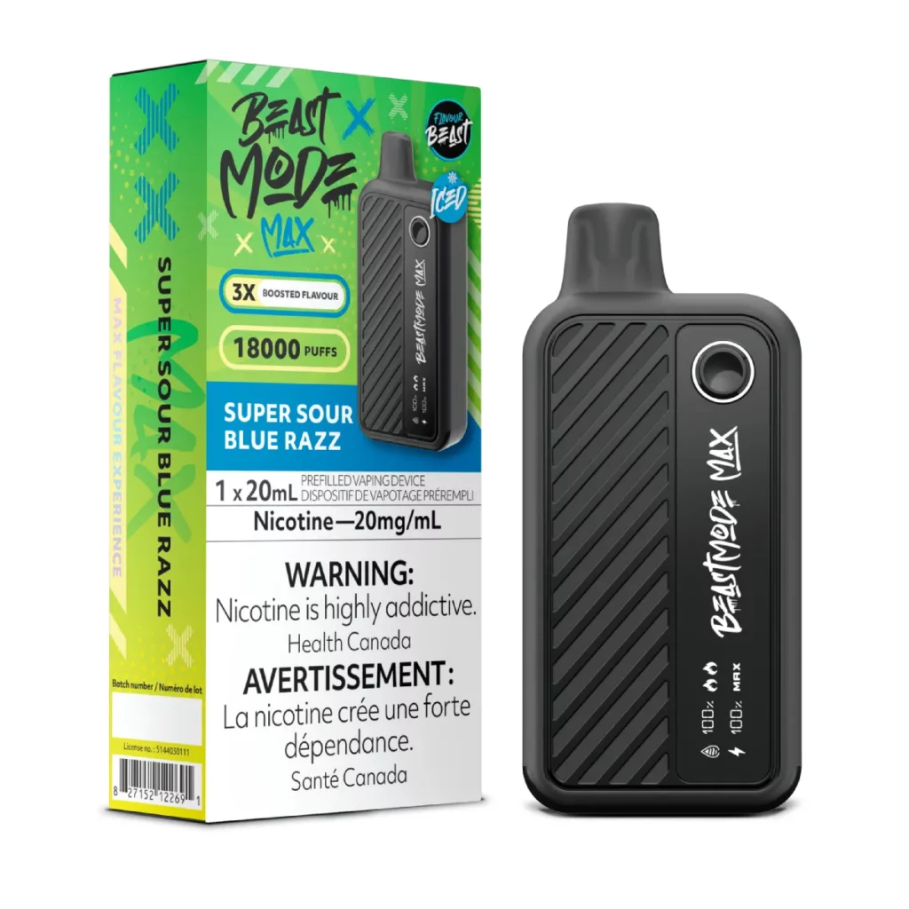 Flavour Beast Mode Max 18K Disposable Vape Super Sour Blue Razz