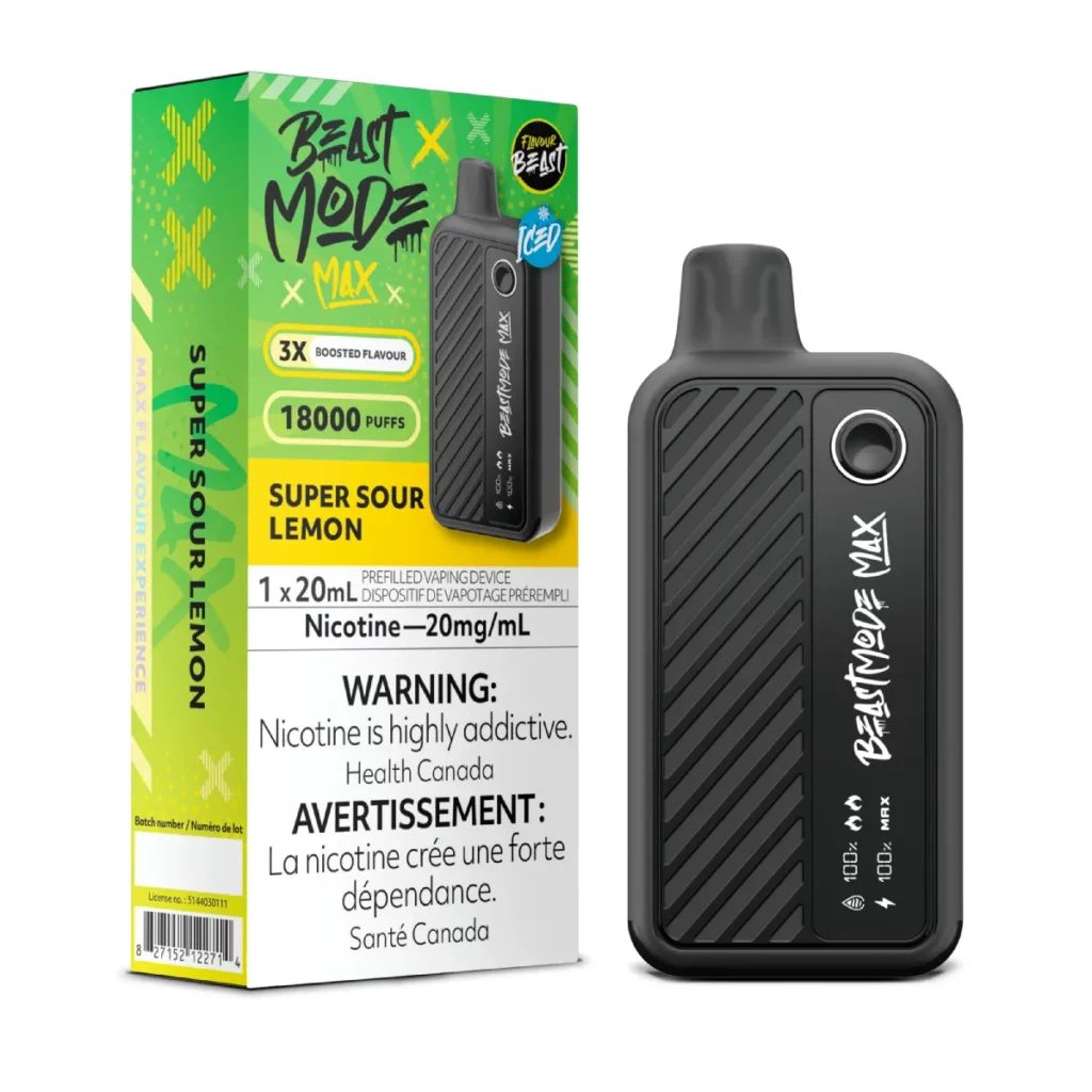 Flavour Beast Mode Max 18K Disposable Vape Super Sour Lemon