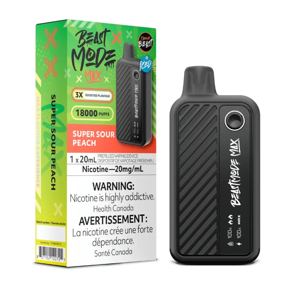 Flavour Beast Mode Max 18K Disposable Vape Super Sour Peach