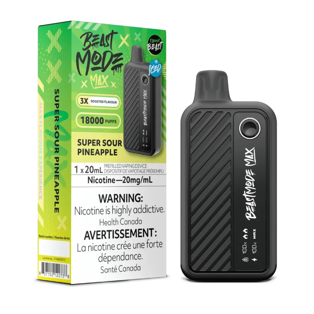 Flavour Beast Mode Max 18K Disposable Vape Super Sour Pineapple