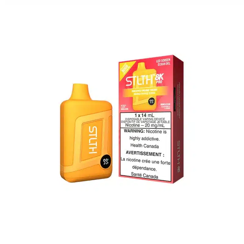 STLTH 8K Pro Disposable Pineapple Orange Cherry Ice