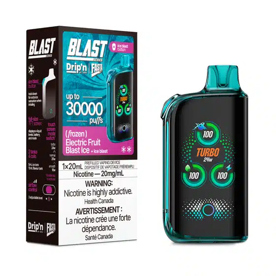 drip'n by envi fasta blast series 30k disposable electric fruit blast ice