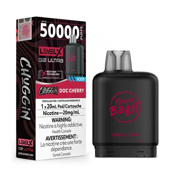level x flavour beast g2 ultra chuggin' doc cherry iced level x flavour beast g2 ultra chuggin' doc cherry iced