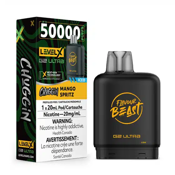 level x flavour beast g2 ultra chuggin' mango spritz iced level x flavour beast g2 ultra chuggin' mango spritz iced