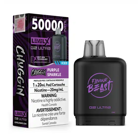 level x flavour beast g2 ultra chuggin' purple sparkle iced level x flavour beast g2 ultra chuggin' purple sparkle iced