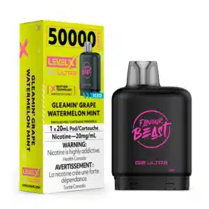 level x flavour beast g2 ultra gleamin' grape watermelon mint iced