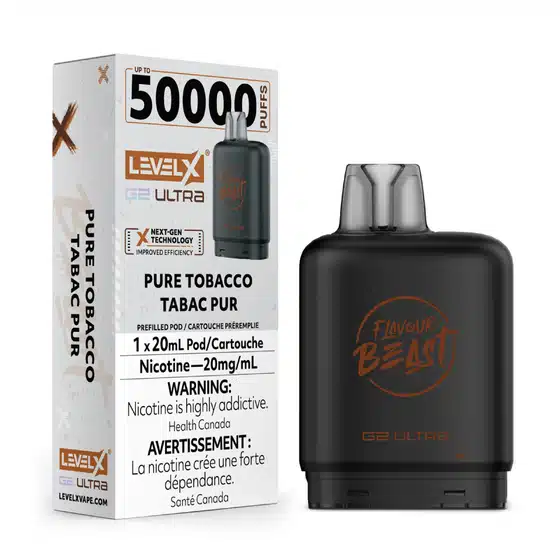 level x flavour beast g2 ultra pure tobacco