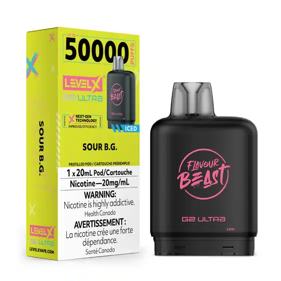 level x flavour beast g2 ultra sour b.g. iced