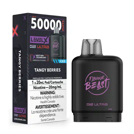 level x flavour beast g2 ultra tangy berries iced
