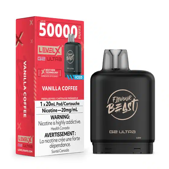 level x flavour beast g2 ultra vanilla coffee iced