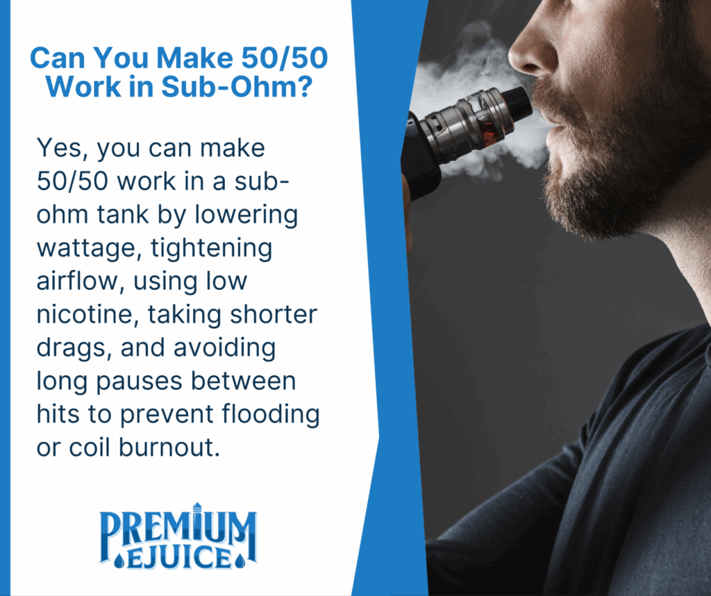 can you make 50 50 work in sub ohm