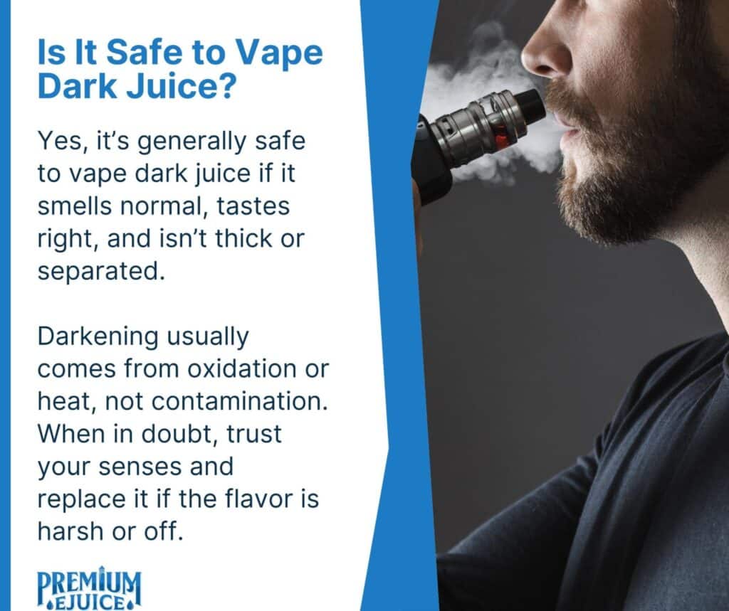 is it safe to vape dark juice