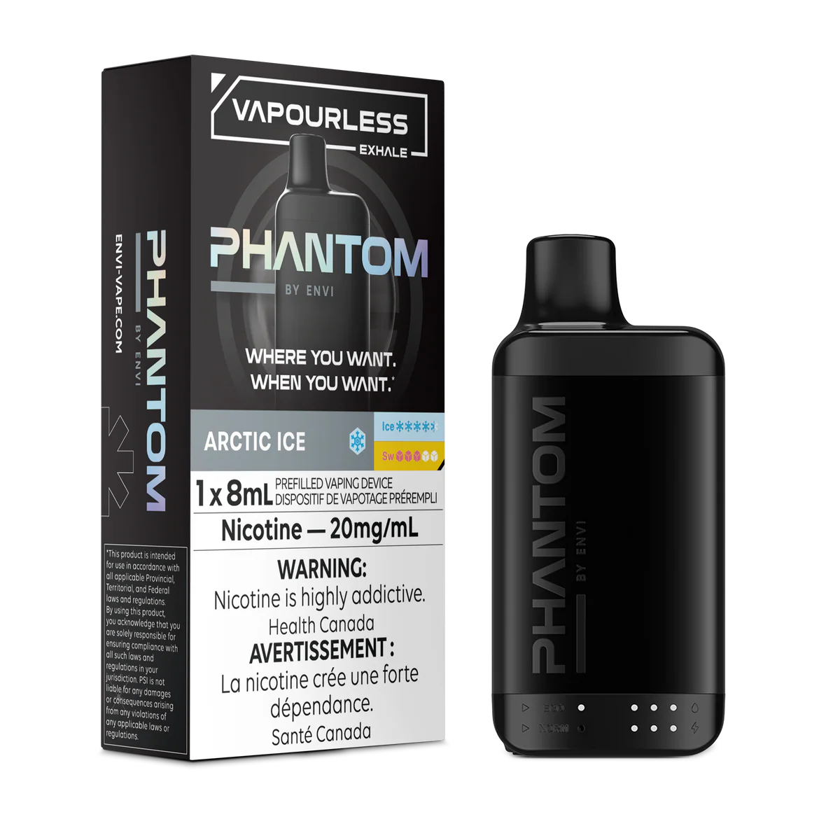 phantom vapourless exhale by envi arctic ice