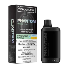 phantom vapourless exhale by envi wintergreen mint ice