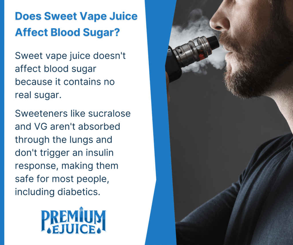 does sweet vape juice affect blood sugar