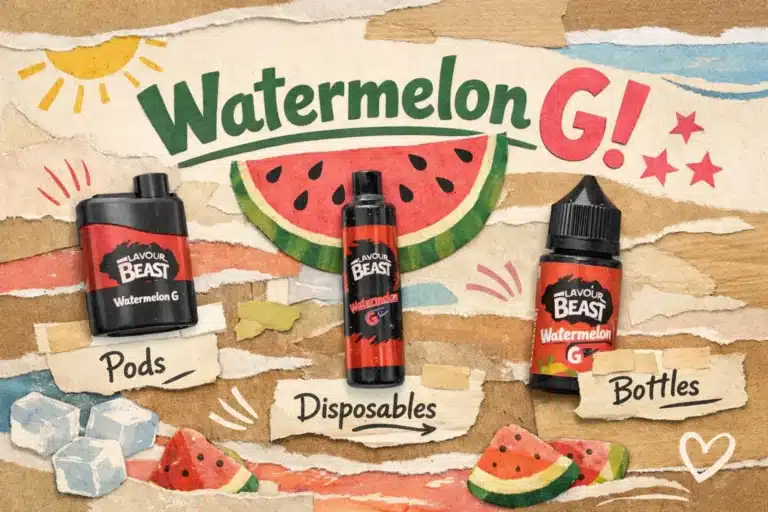 flavour beast watermelon g pods disposables bottles
