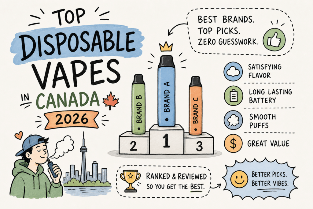 best disposable vapes in canada 2026 top brands ranked