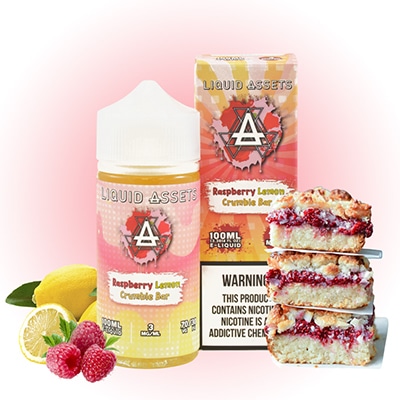 liquid assets raspberry lemon crumble bar